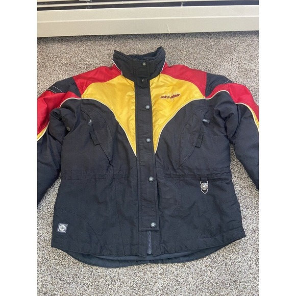 Women’s Vintage Skidoo Sno Gear Jacket Med. Muskoka Burn Mark On Back Of Sleeve - Picture 4 of 7
